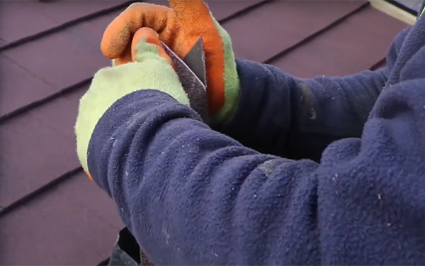 How To: Cut and Bend Shingle Hip End Cap with Britmet Lightweight Roofing