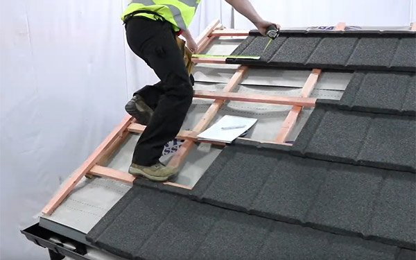 How to tile a roof with lightweight metal roof tiles: Barge Verge