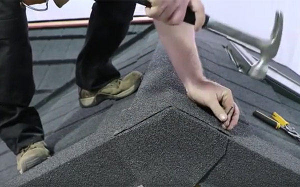How to tile a roof with lightweight metal roof tiles: Ridge
