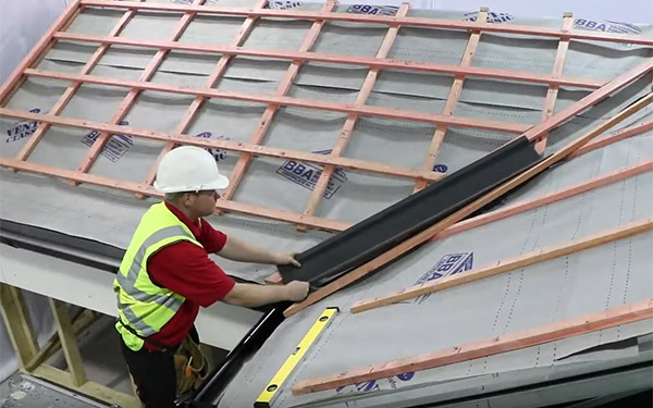 How to tile a roof with lightweight metal roof tiles: Valley